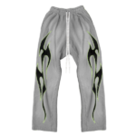 Hellstar Grey Future Flame Sweatpant