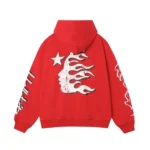 Red Hellstar Vintage Hoodie For Men & Women