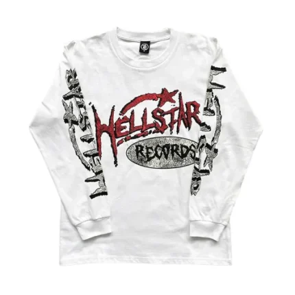 New White Hellstar Long Sleeve Shirt