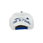 Off White/Royal Blue – Shark Teeth Snapback