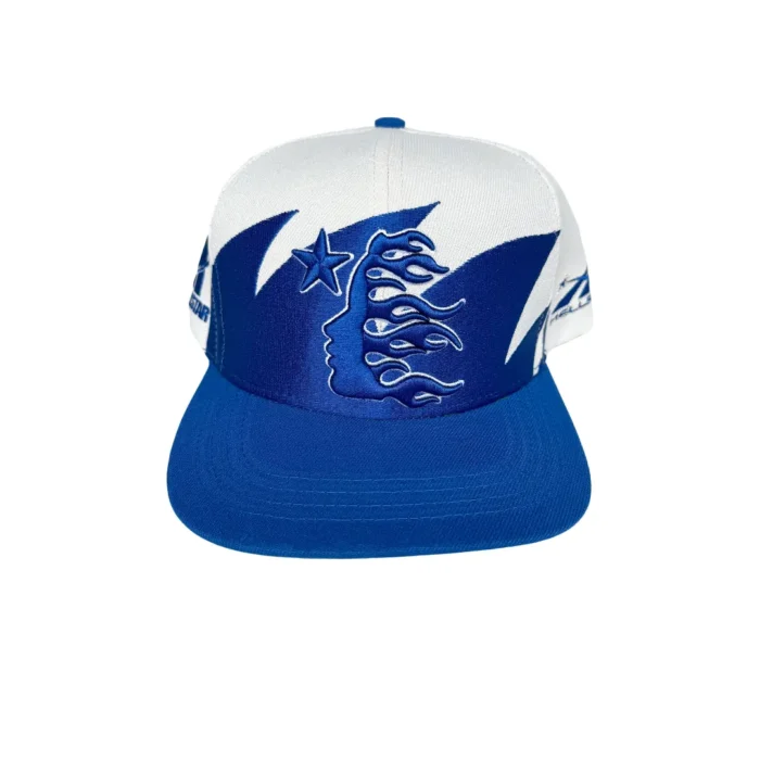 Off White/Royal Blue – Shark Teeth Snapback