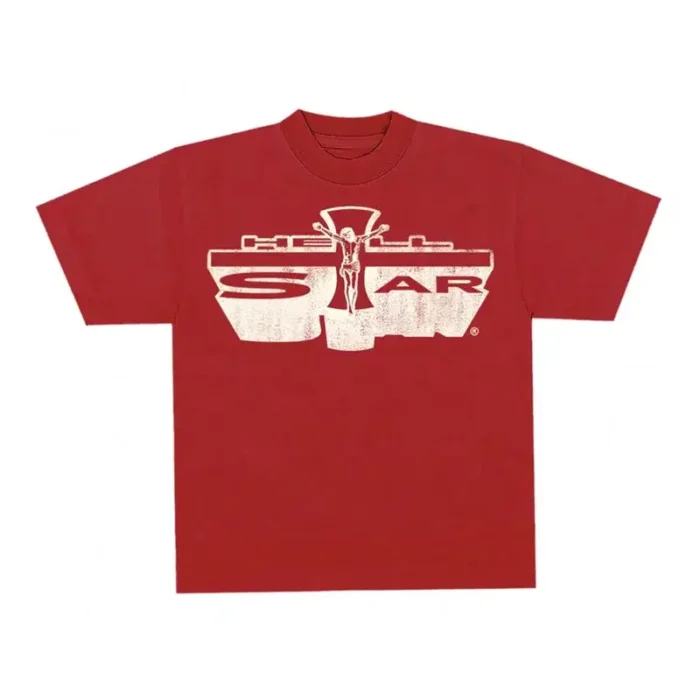 Hellstar Jesus Emblem Red T-Shirt