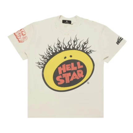 Hellstar Slime T Shirt Cream